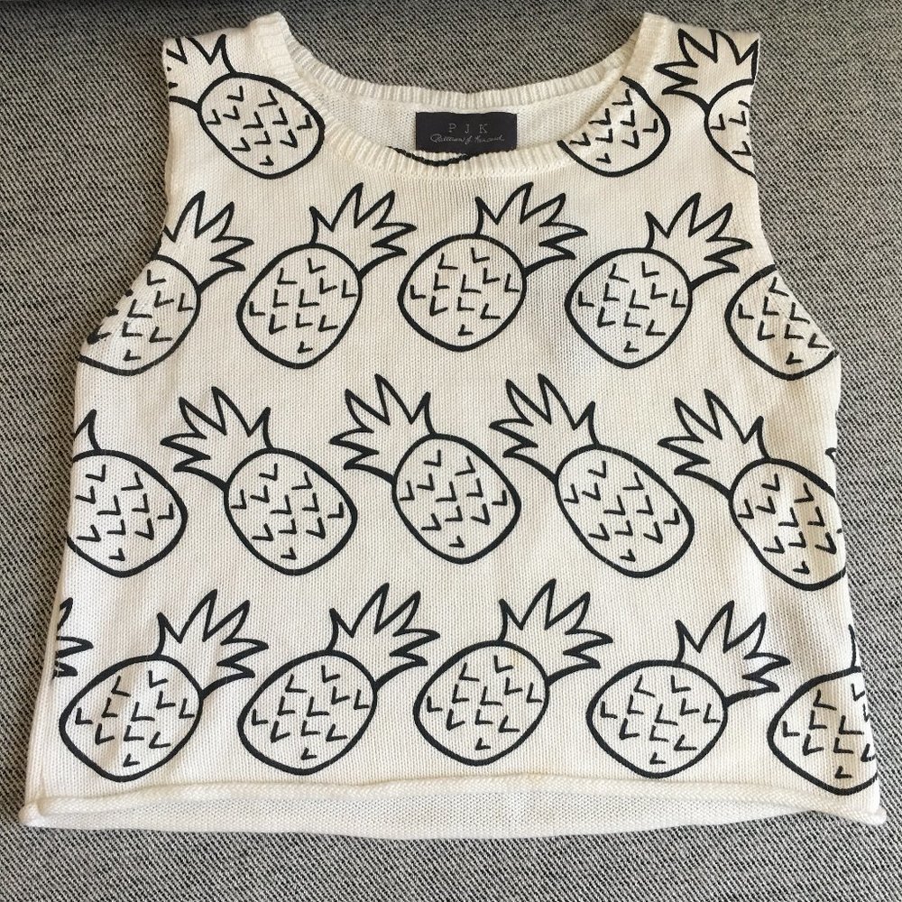 PJK Patterson J. Kincaid Pineapple Cropped Tank